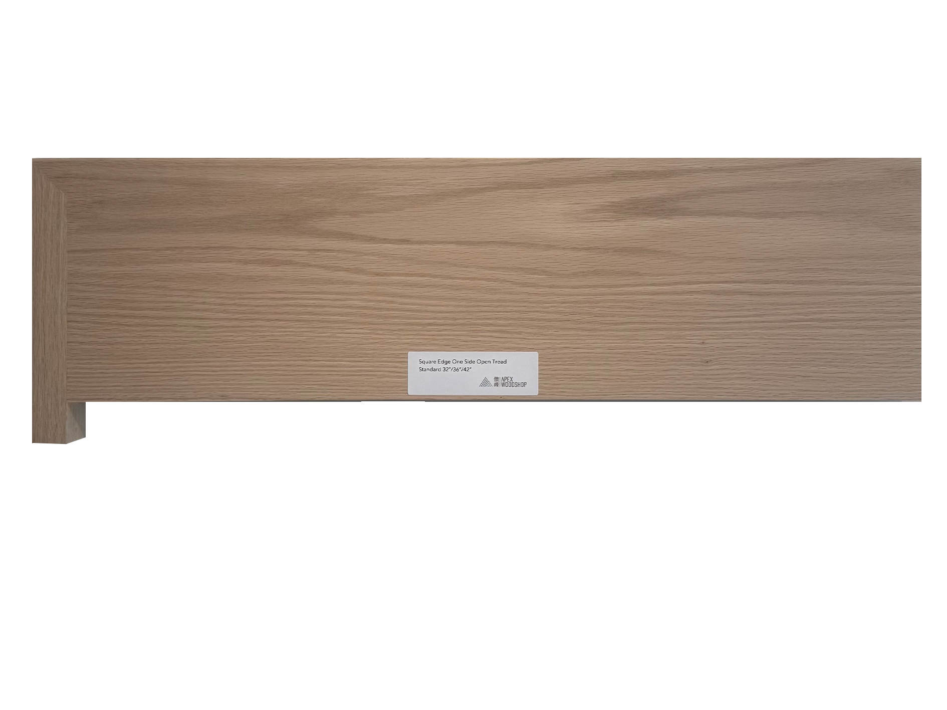 Square Edge One Side Open Tread